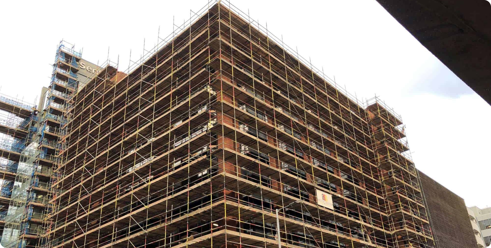 Ink Building Scaffolding Project Completed by ASC 